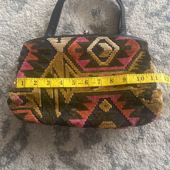 Vintage 70’s Ronay Southwestern Embroidered Tapestry Handbag - Picture 4 of 7